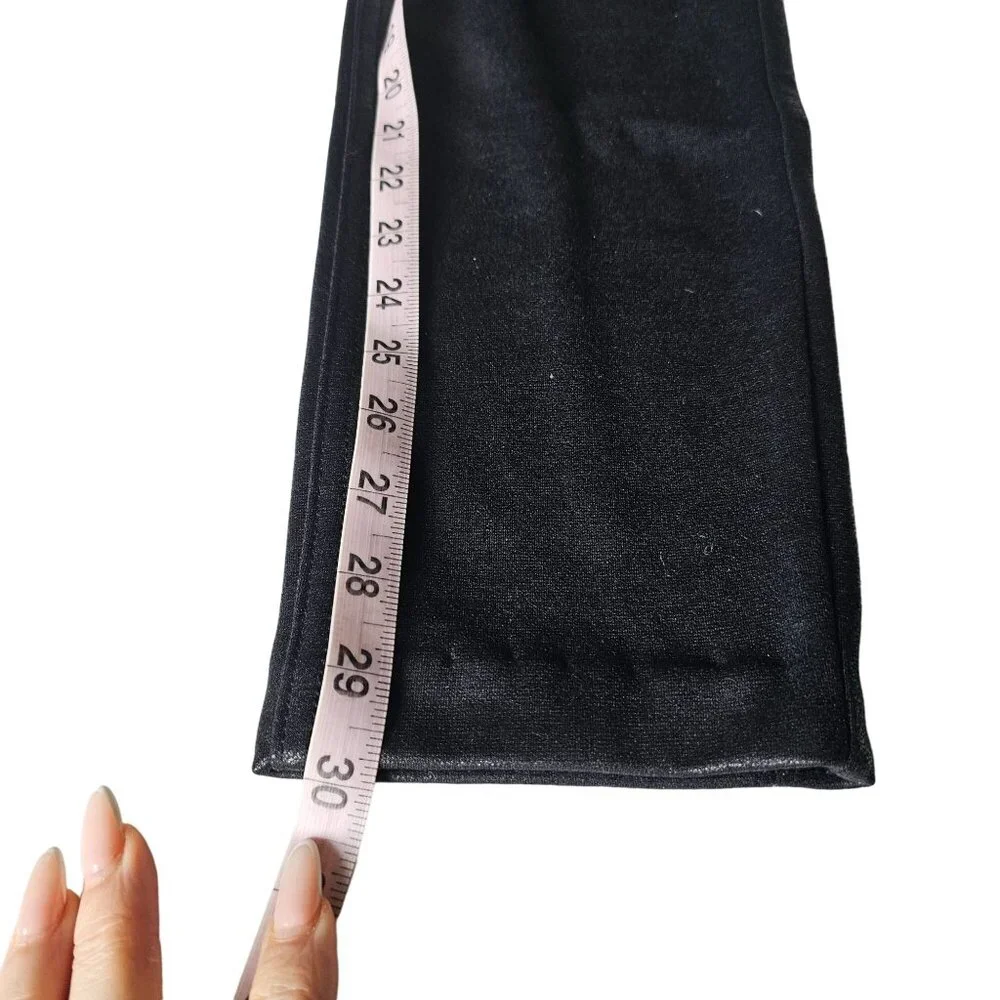 ROZ & Ali Women's Knit Legging Pants Shiny Jean Style Skinny sz 12 - Picture 9 of 9